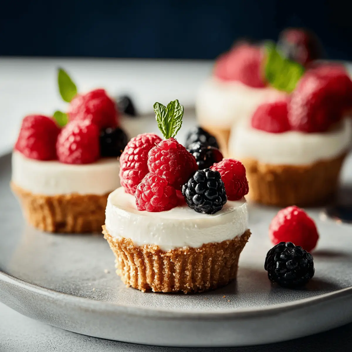 Mini No-bake Cheesecakes
