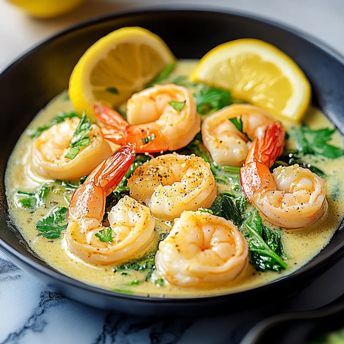 Creamy Lemon Shrimp