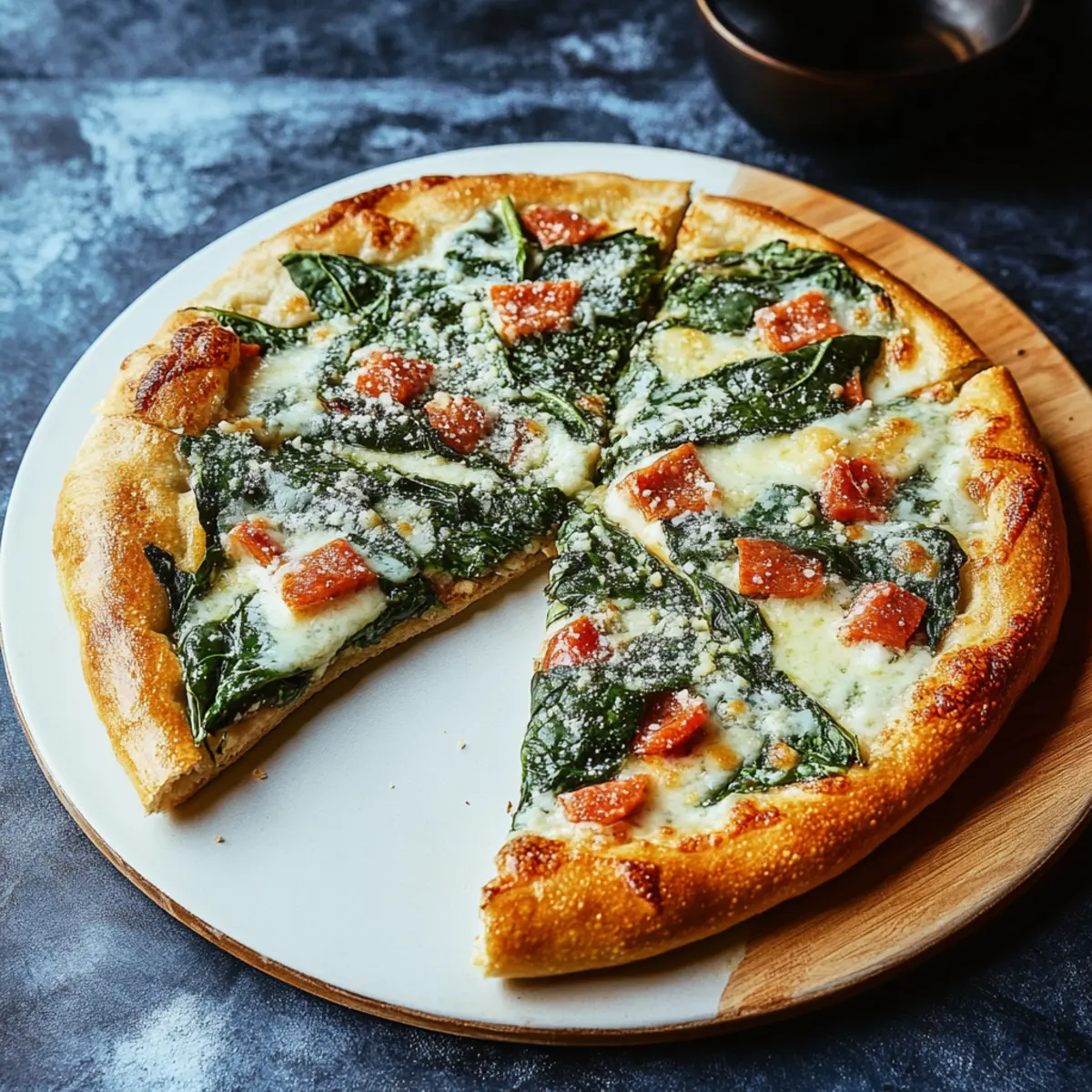 Italian Spinach Pizza