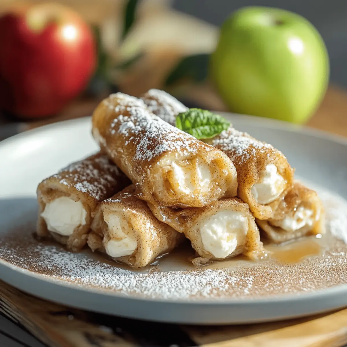 Apple Cinnamon Cream Cheese Roll Ups