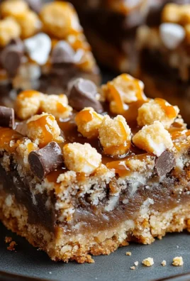 Loaded Caramel Magic Cookie Bars