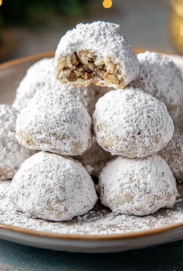 Buttery Pecan Snowball Cookies