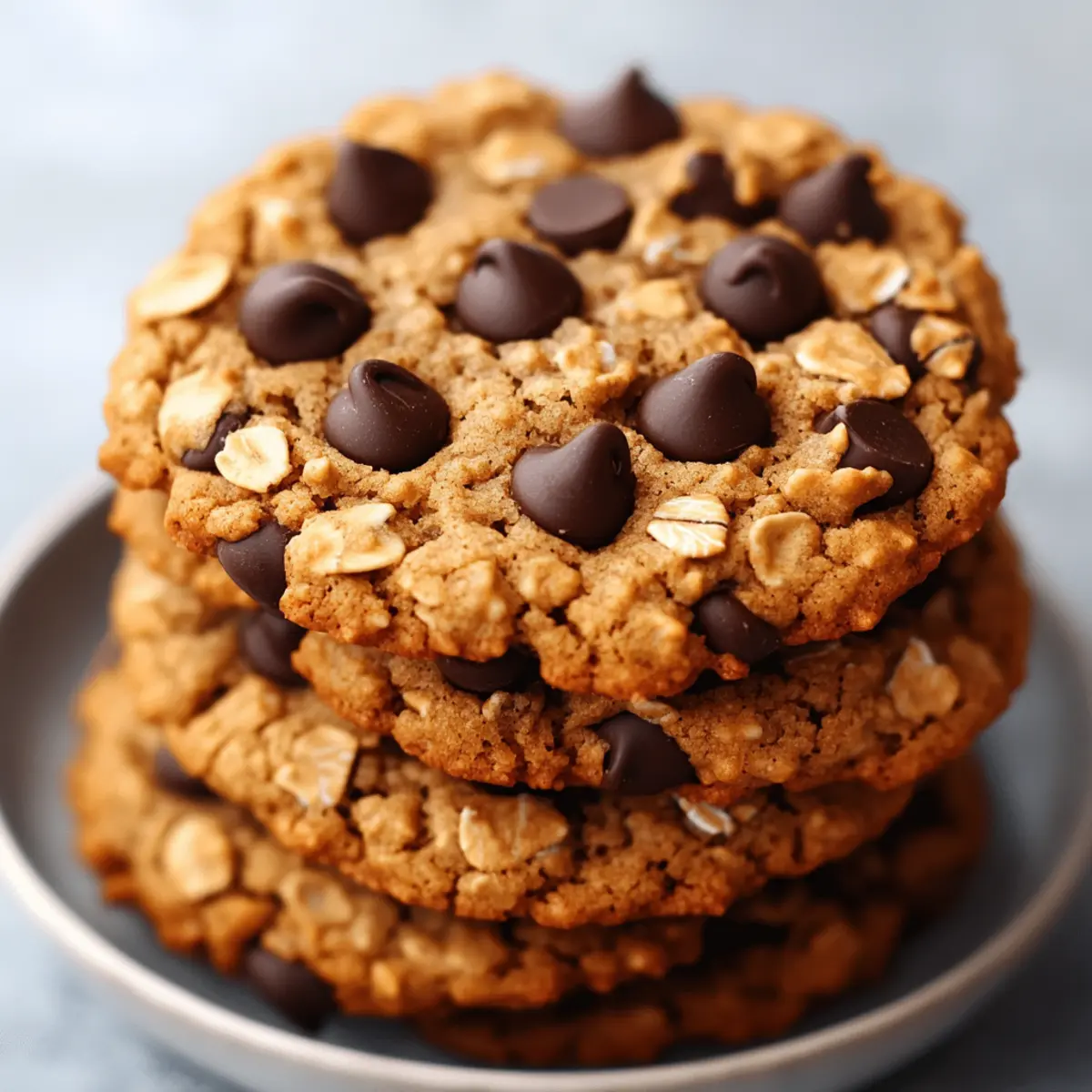 Peanut Butter Oatmeal Chocolate Chip Cookies