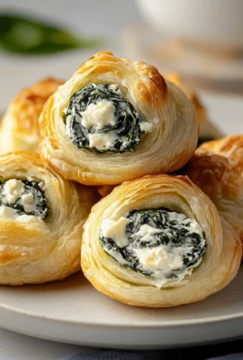 Spinach Puffs with Cream Cheese