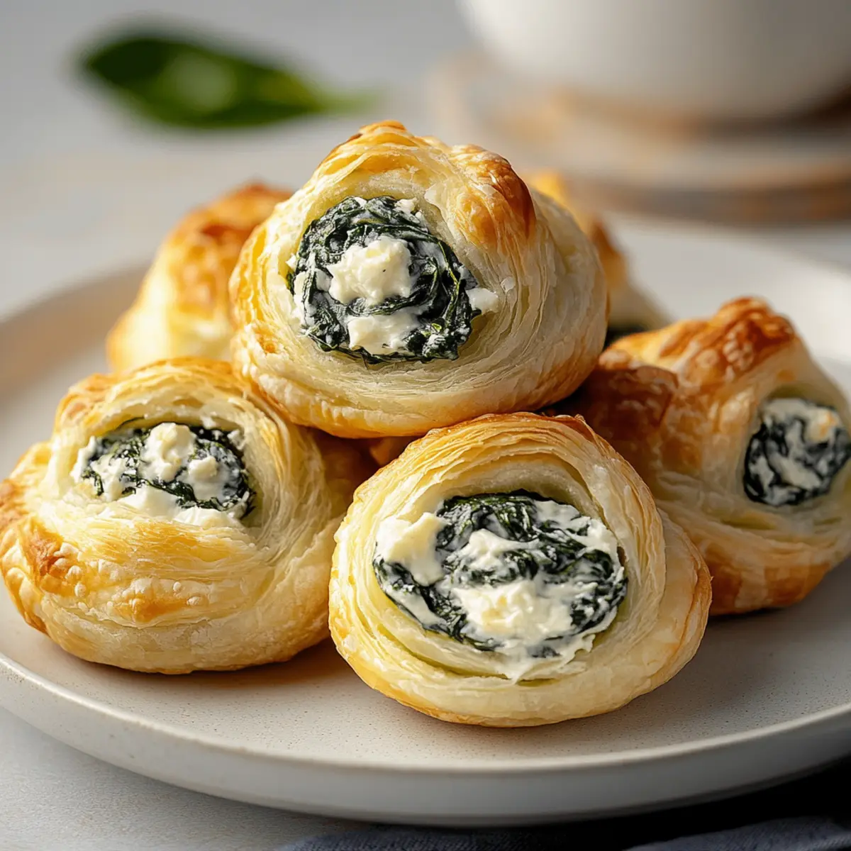 Spinach Puffs with Cream Cheese