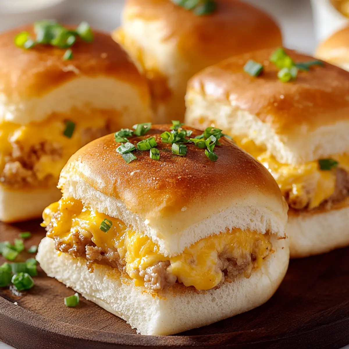 Cheesy Breakfast Sliders