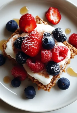Cinnamon Breakfast Squares with Yogurt and Berries