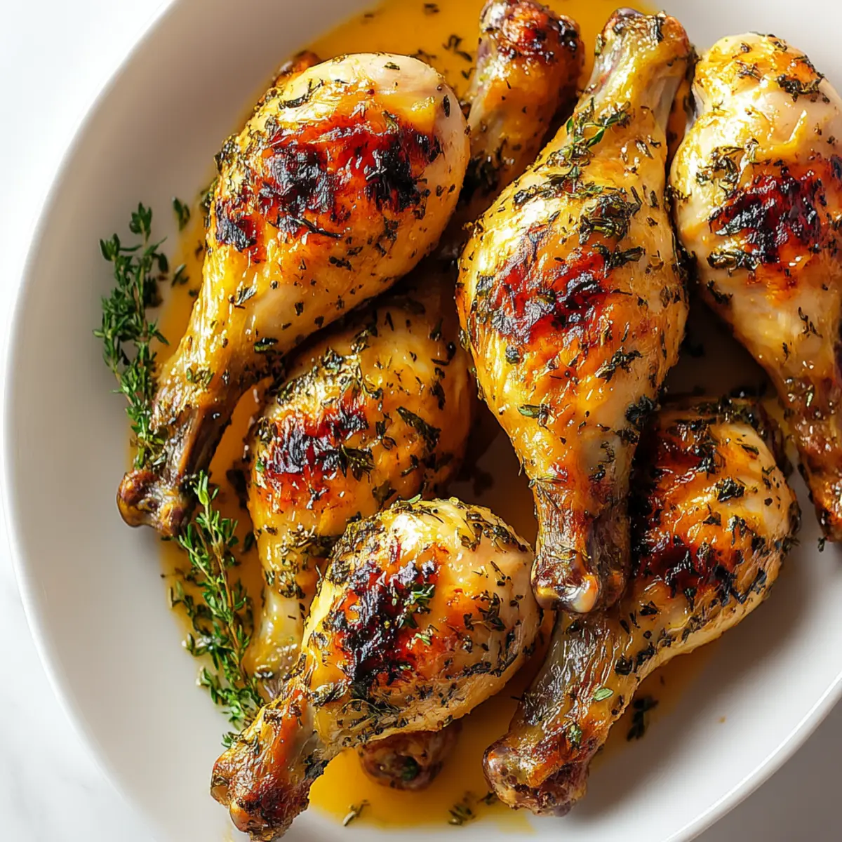 Vanilla Butter Roasted Chicken Drumsticks
