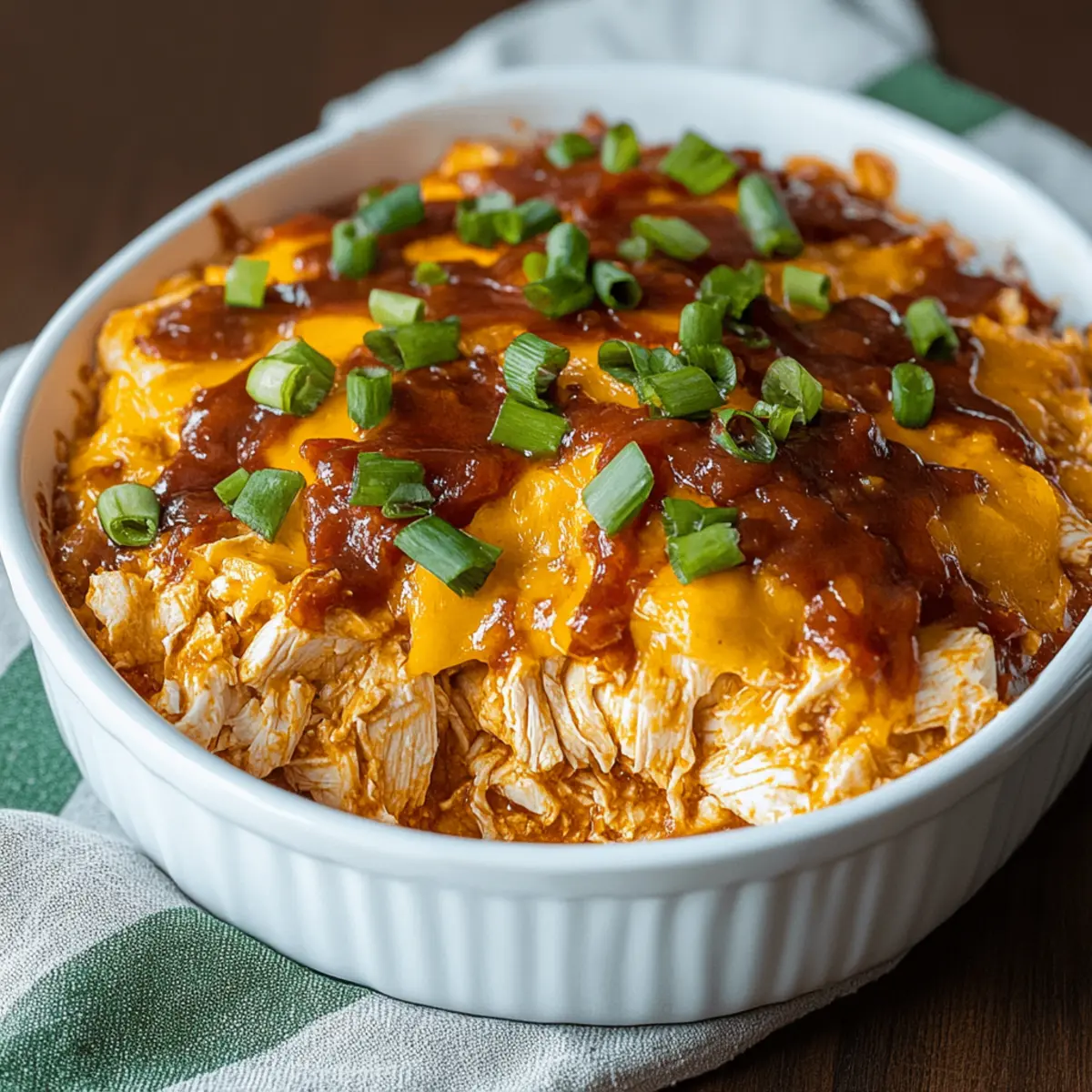 Keto BBQ Chicken Casserole