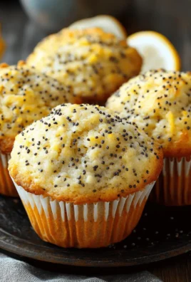 Zesty Lemon Poppy Seed Cottage Cheese Muffins