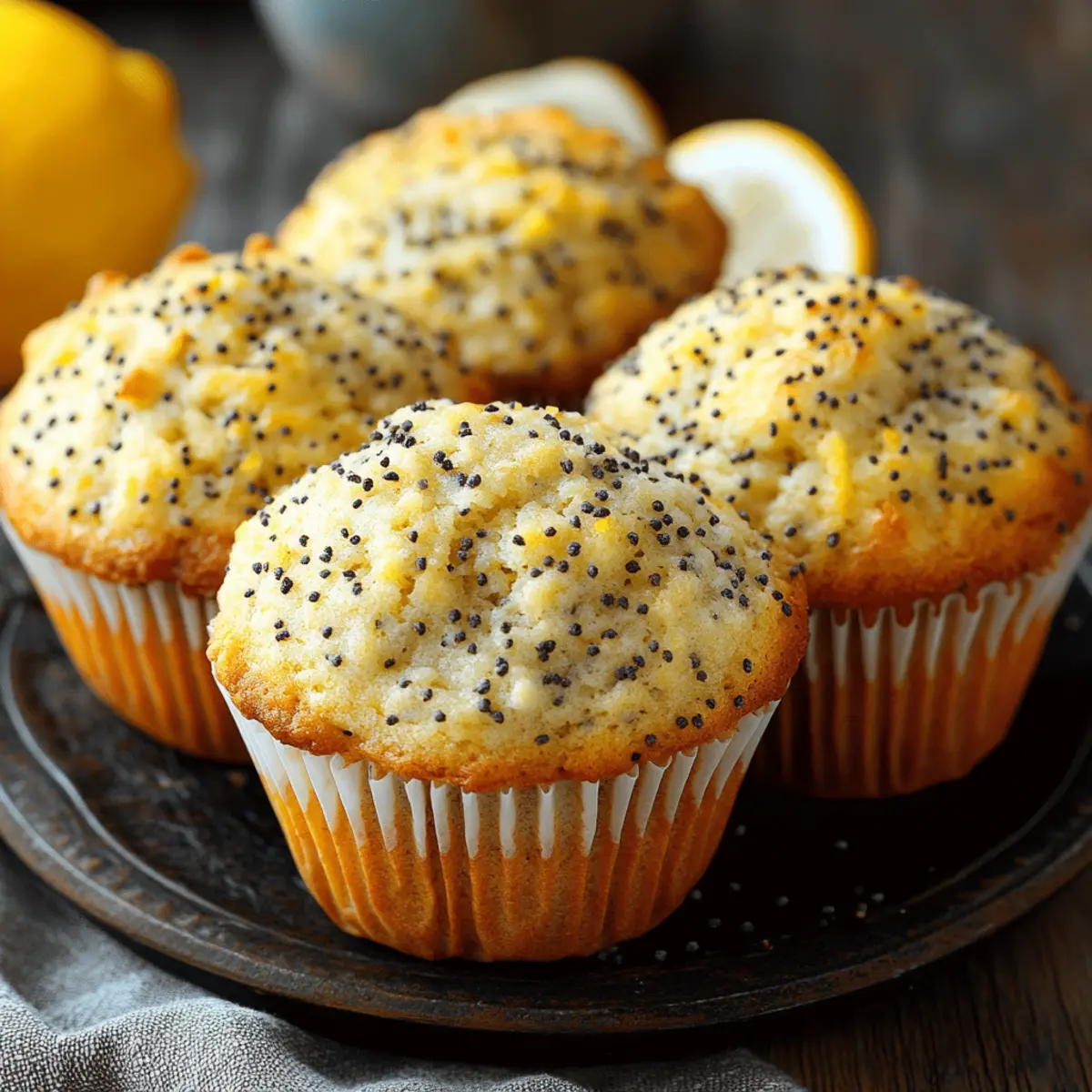 Zesty Lemon Poppy Seed Cottage Cheese Muffins