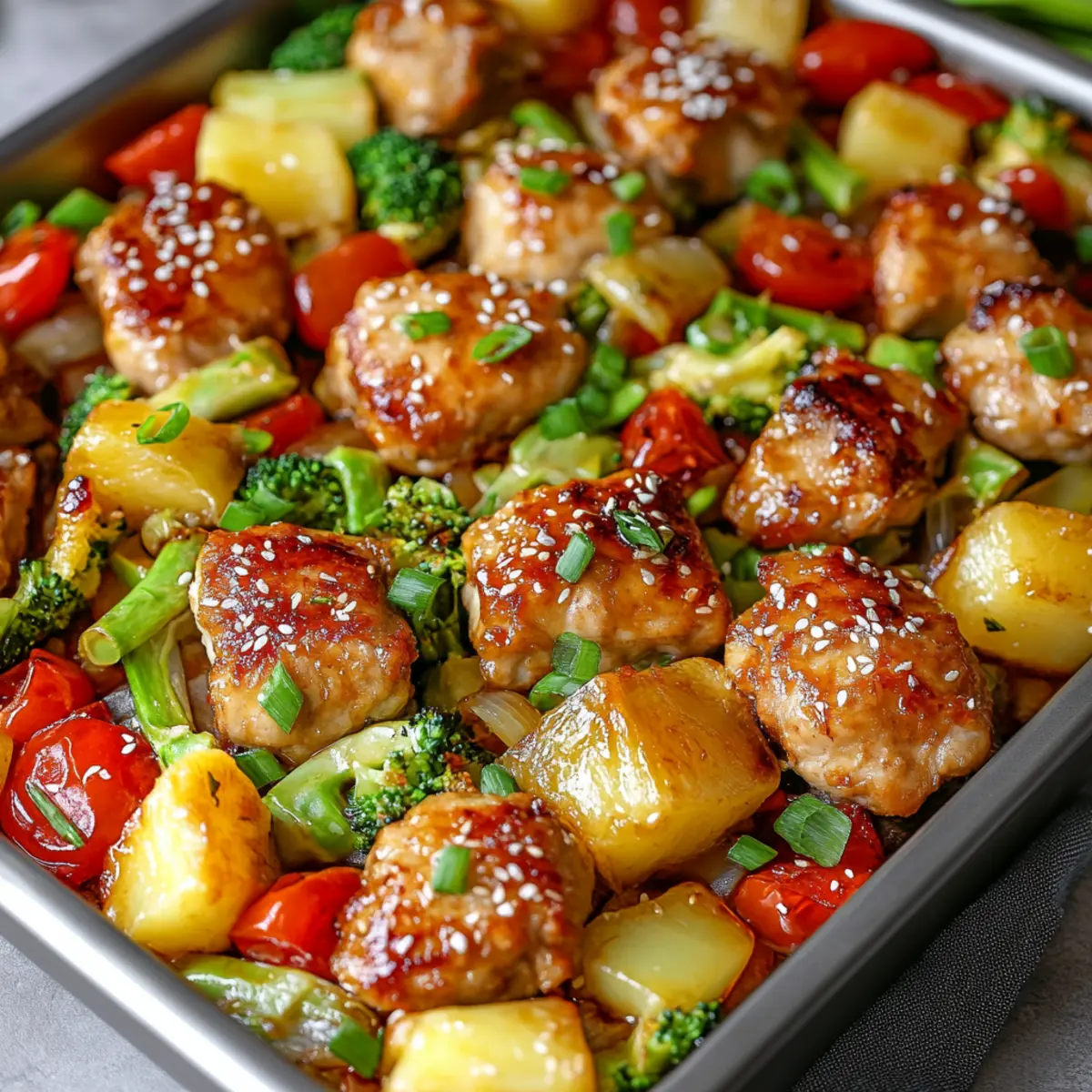 Hawaiian Chicken Sheet Pan