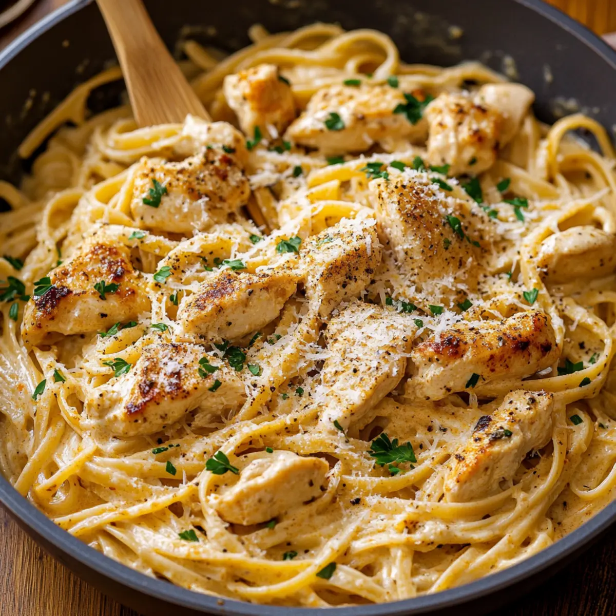 Creamy One Pot Cajun Chicken Linguine