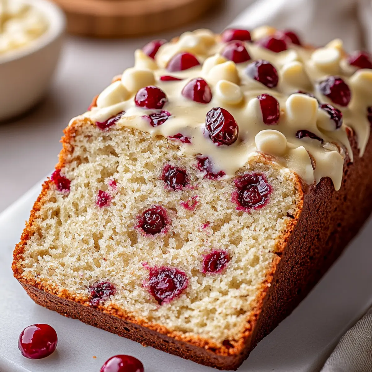 White Chocolate Cranberry Bread