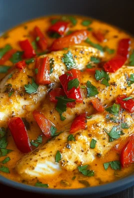 Quick Tilapia in Roasted Pepper Sauce