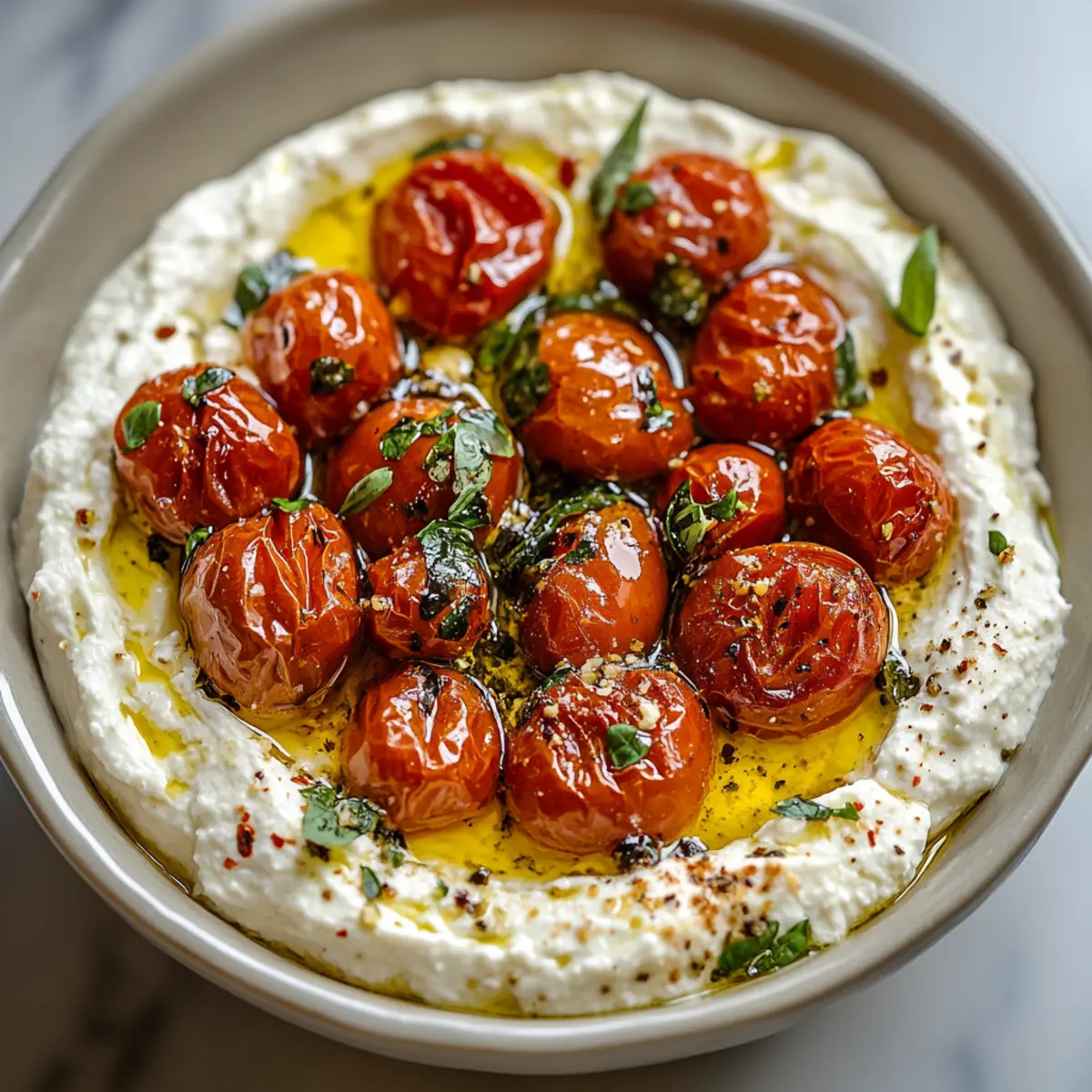 Whipped Feta Dip with Roasted Tomatoes