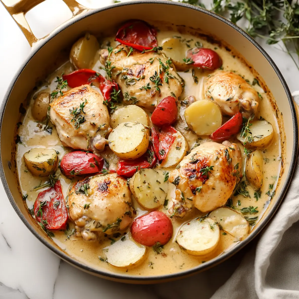 Betty's Creamy Italian Chicken with Potatoes