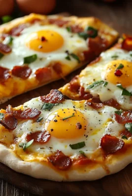 Bacon, Egg & Cheese Breakfast Pizzas