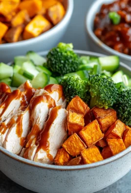 BBQ Chicken & Roasted Sweet Potato Bowls