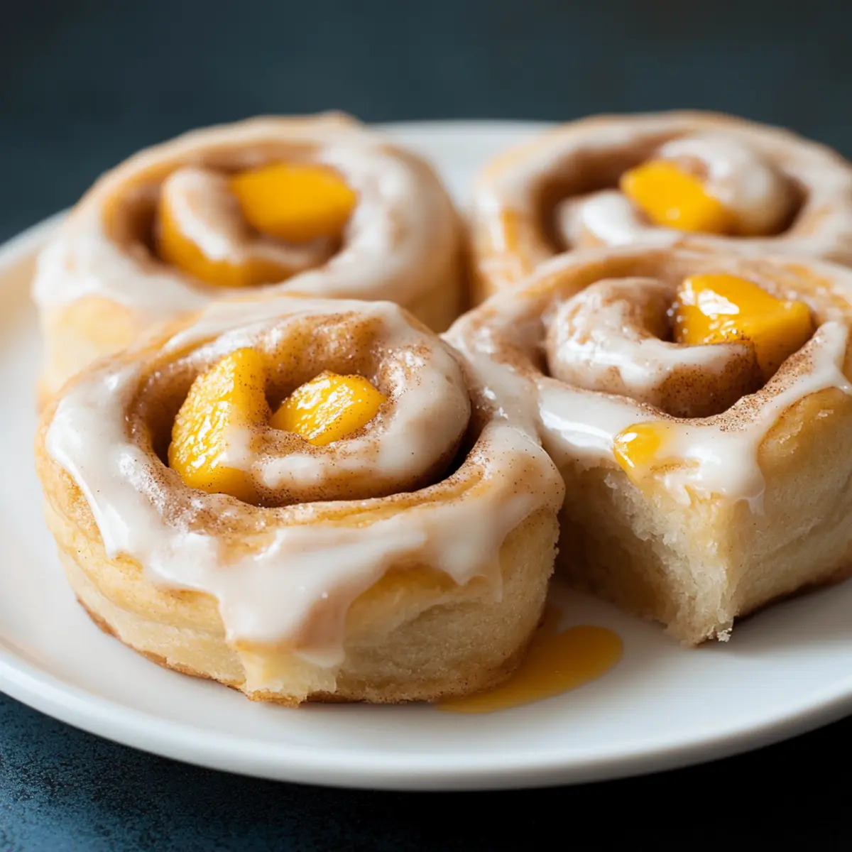 Peach Pie Cinnamon Rolls Recipe