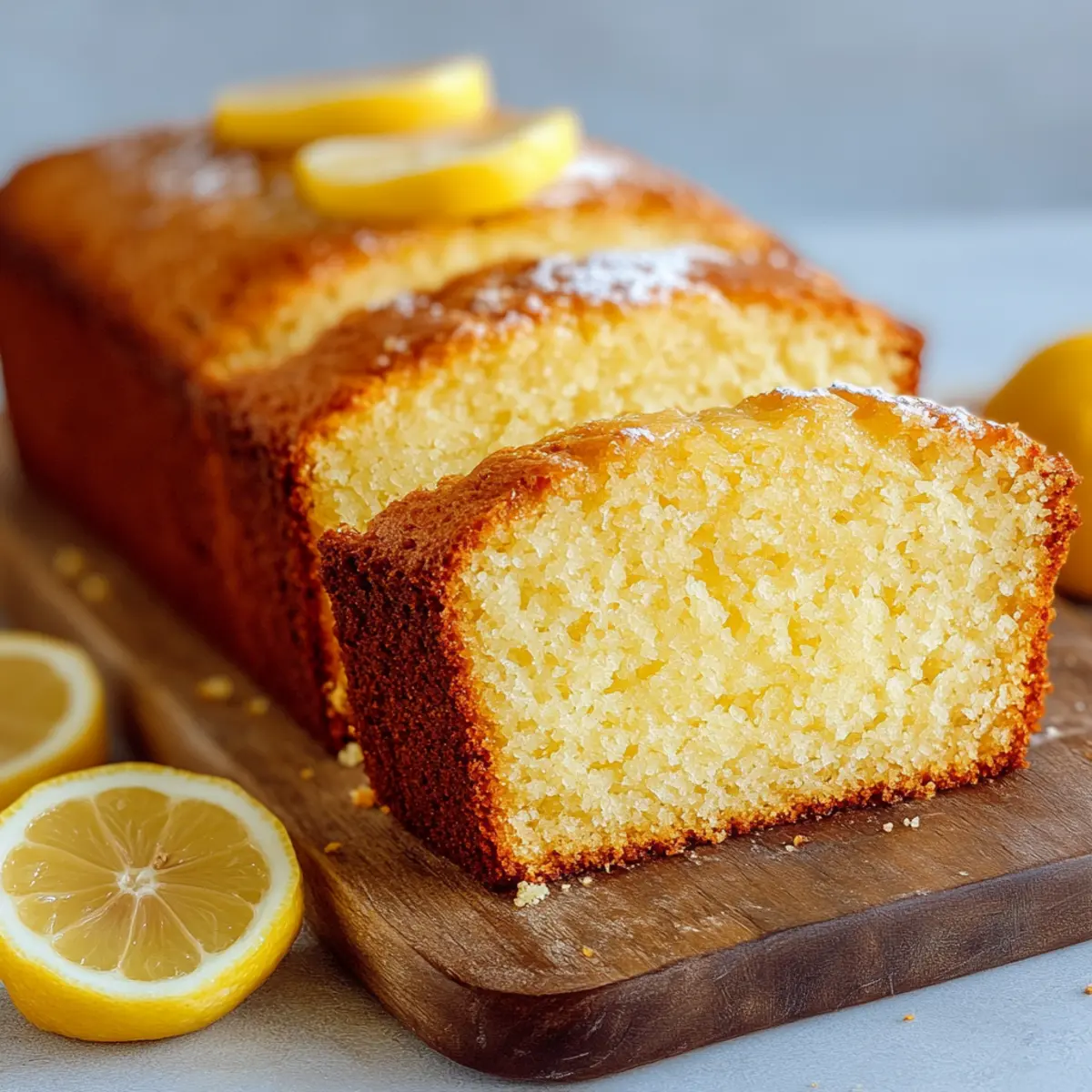 Healthy Greek Yogurt Lemon Loaf Cake