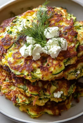 Zucchini Fritters with Feta, Red Onion, & Dill