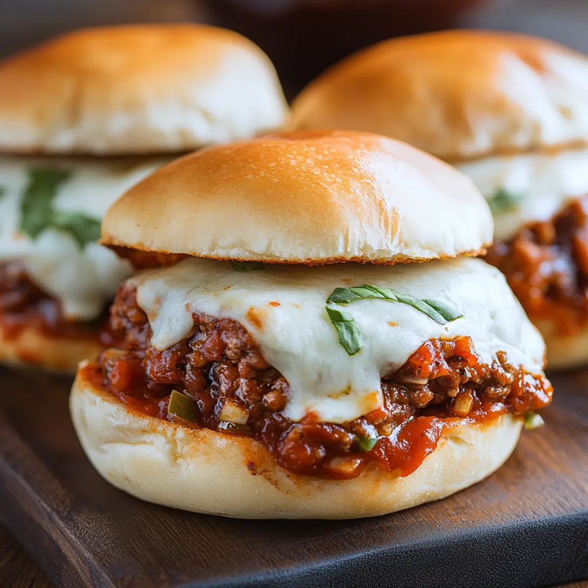 Crockpot Pizza Burgers