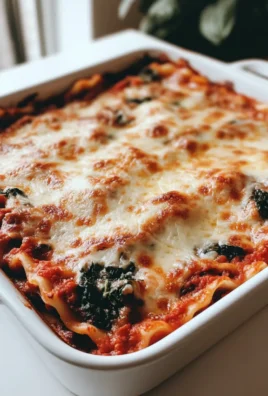 Roasted Red Pepper and Spinach Lasagna