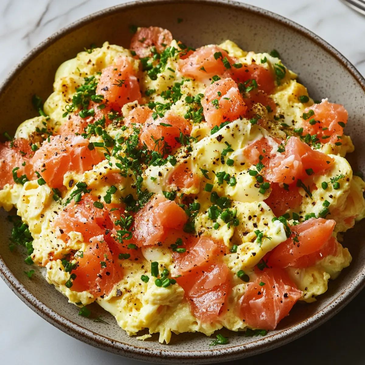 Smoked Salmon Egg Scramble