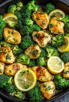 Lemon Garlic Chicken & Broccoli Skillet