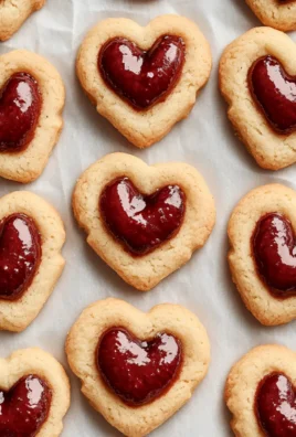 Heart Shaped Thumbprint Cookies
