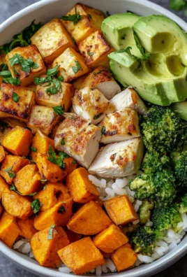 Healthy Chicken & Sweet Potato Rice Bowl