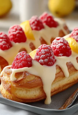 Lemon Raspberry Eclairs