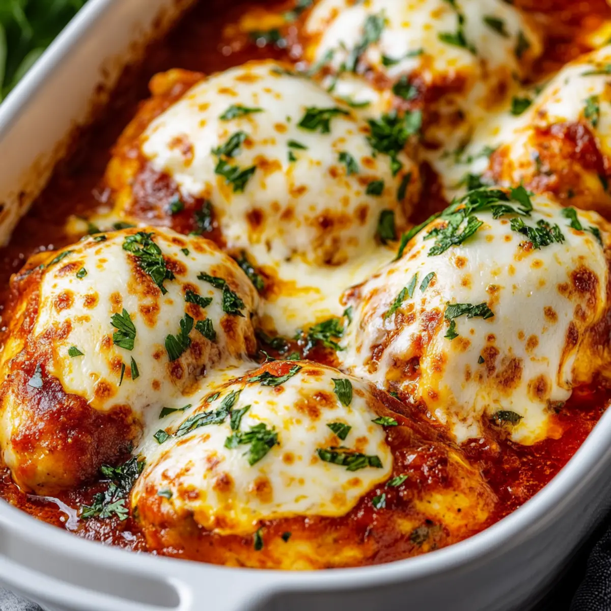 Cheesy Mozzarella Chicken Bake