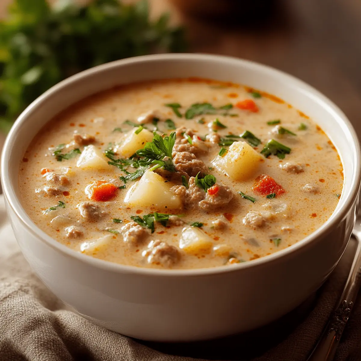 Creamy & Hearty Slow Cooker Cajun Potato Soup