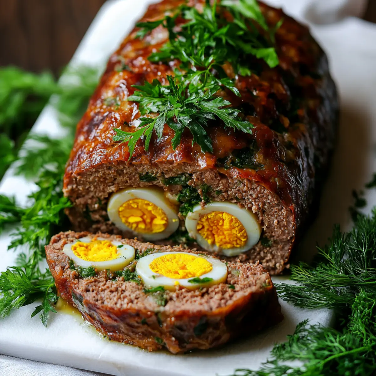 Egg Stuffed Meatloaf (Easter Romanian Recipe)