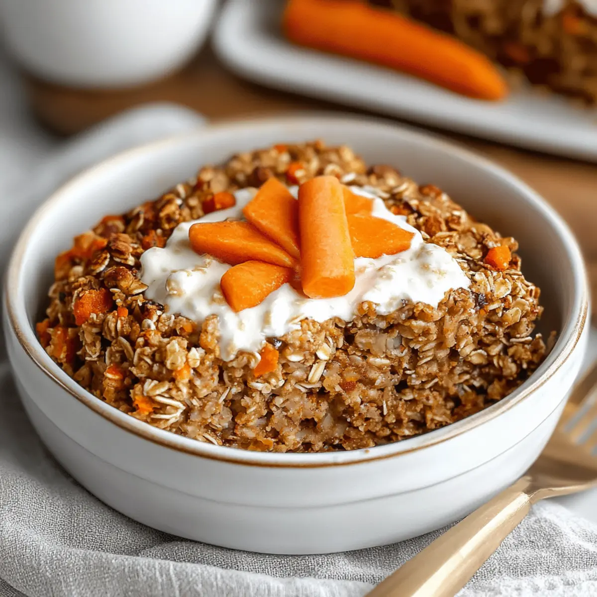 Carrot Cake Baked Oatmeal