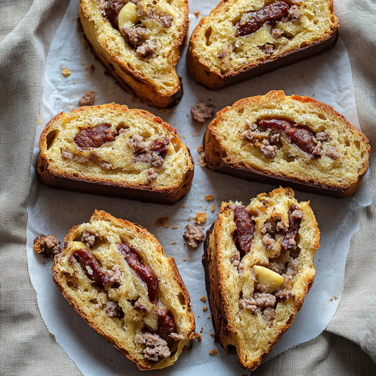 Sausage Bread Rounds