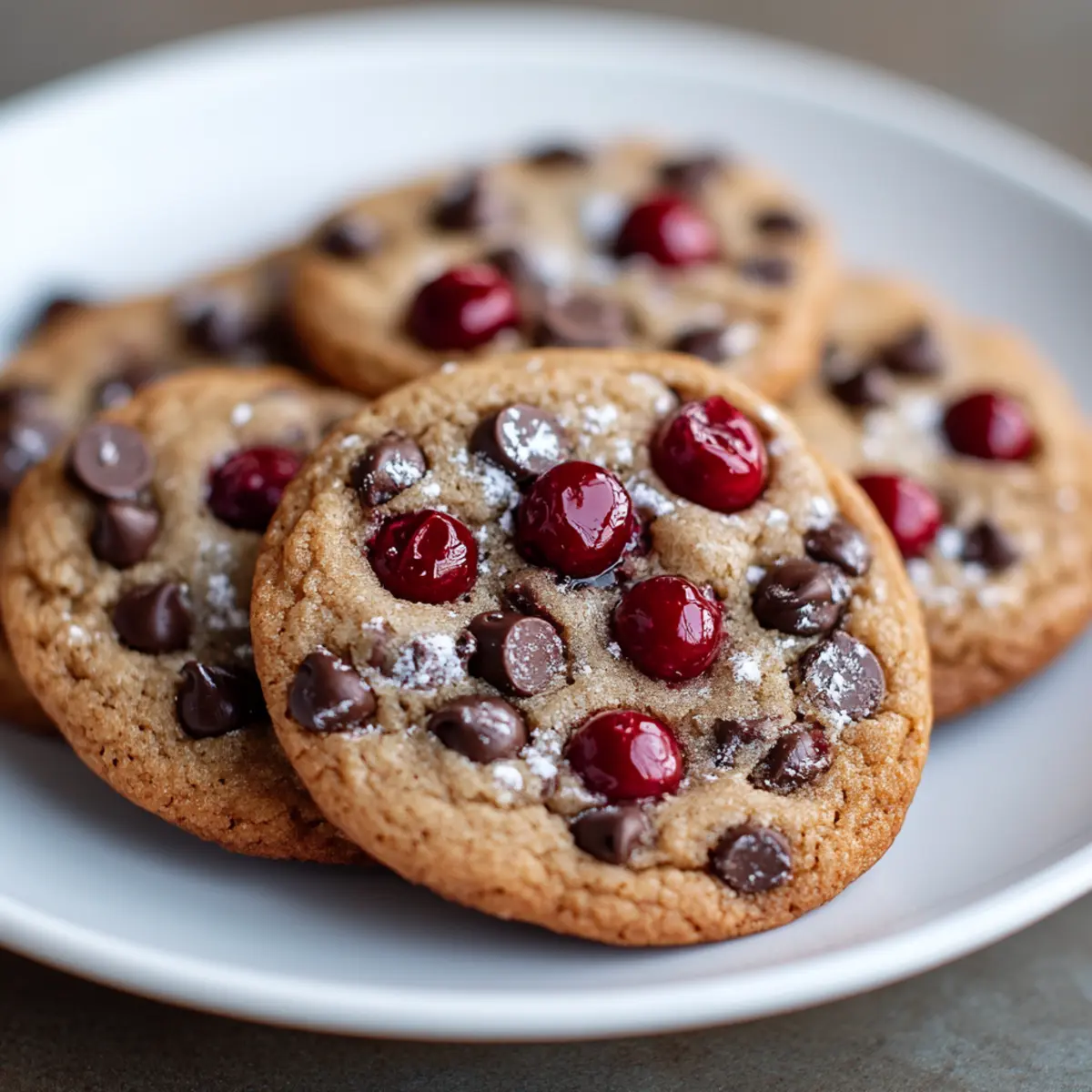 Maraschino Cherry Chocolate Chip Cookies