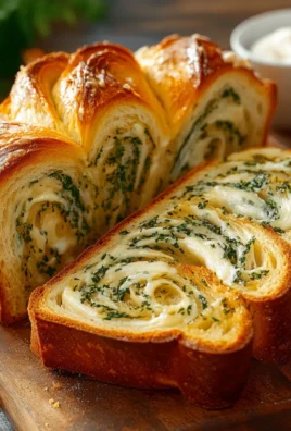 Swirled Garlic Herb and Cheese Bread Recipe
