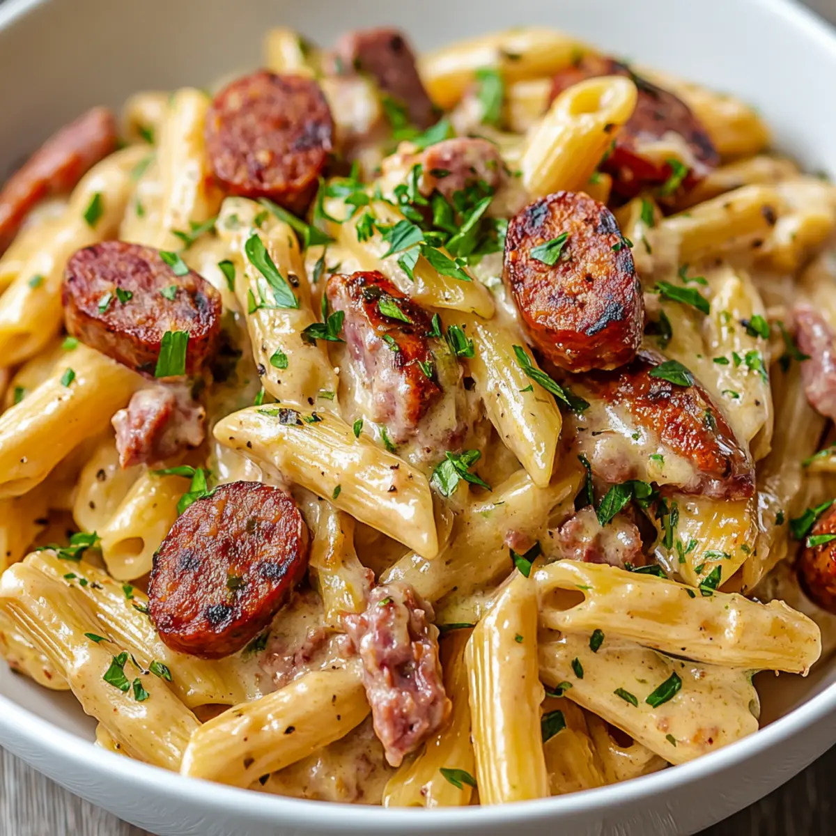 Creamy Smoked Sausage Pasta