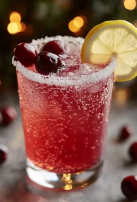 Sparkling Cranberry Lemon Drop