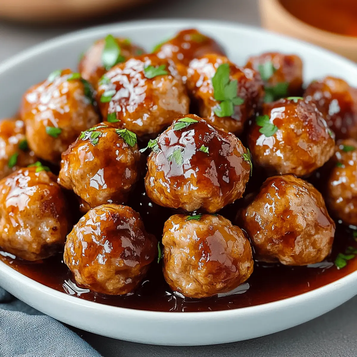 Honey Garlic Turkey Meatballs