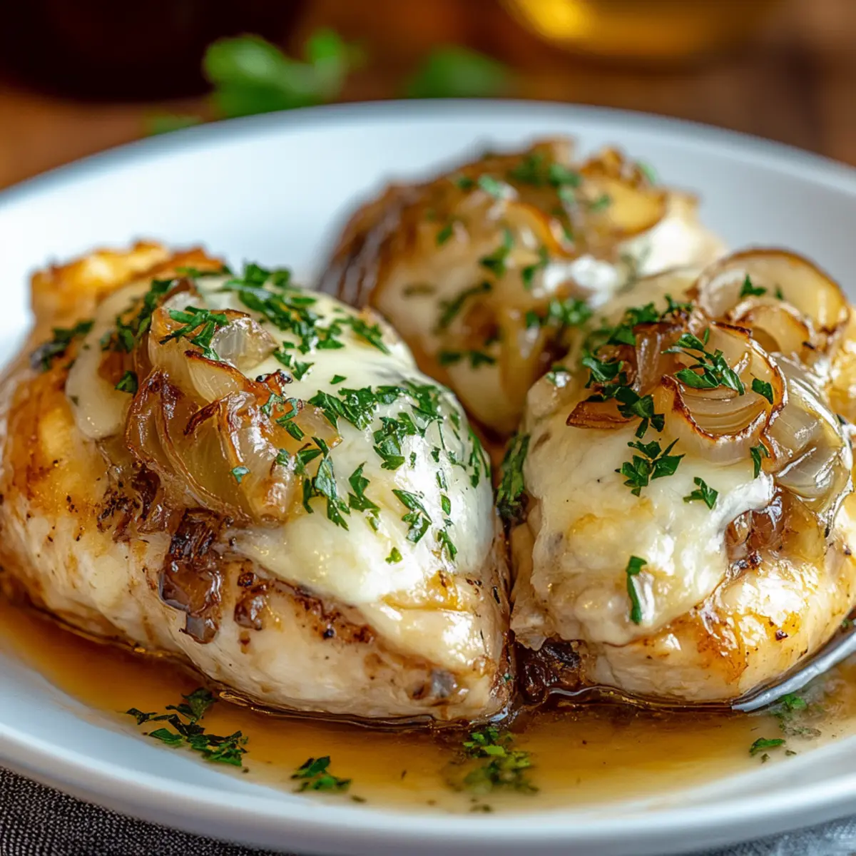 French Onion Stuffed Chicken