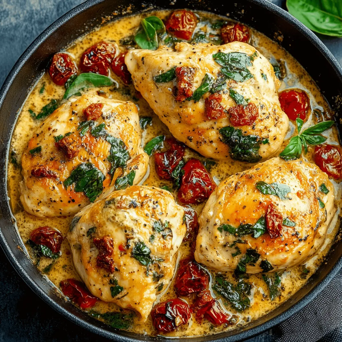 Low-Carb Tuscan Chicken