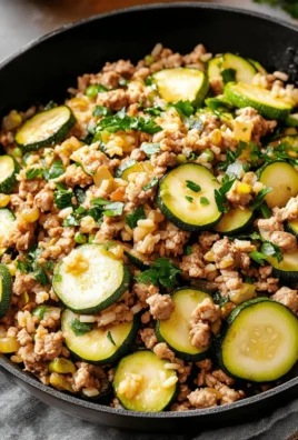 Ground Turkey Skillet with Zucchini & Rice
