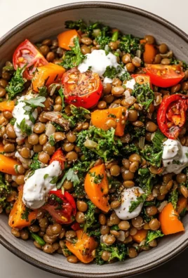Warm Lentil Winter Salad