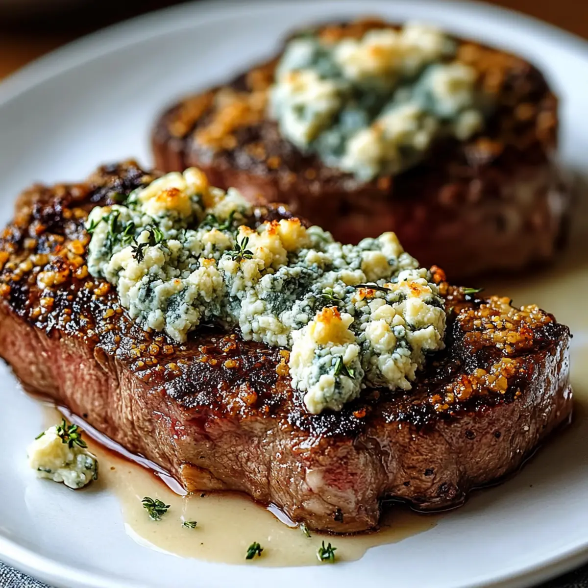 Blue Cheese Crusted Steak