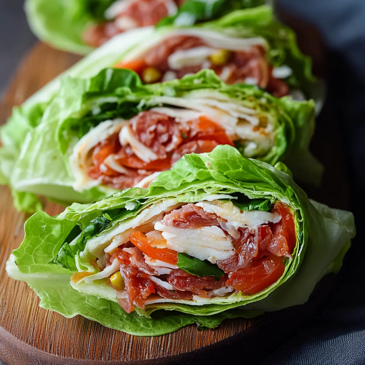 Keto Italian Lettuce Wrap Recipe