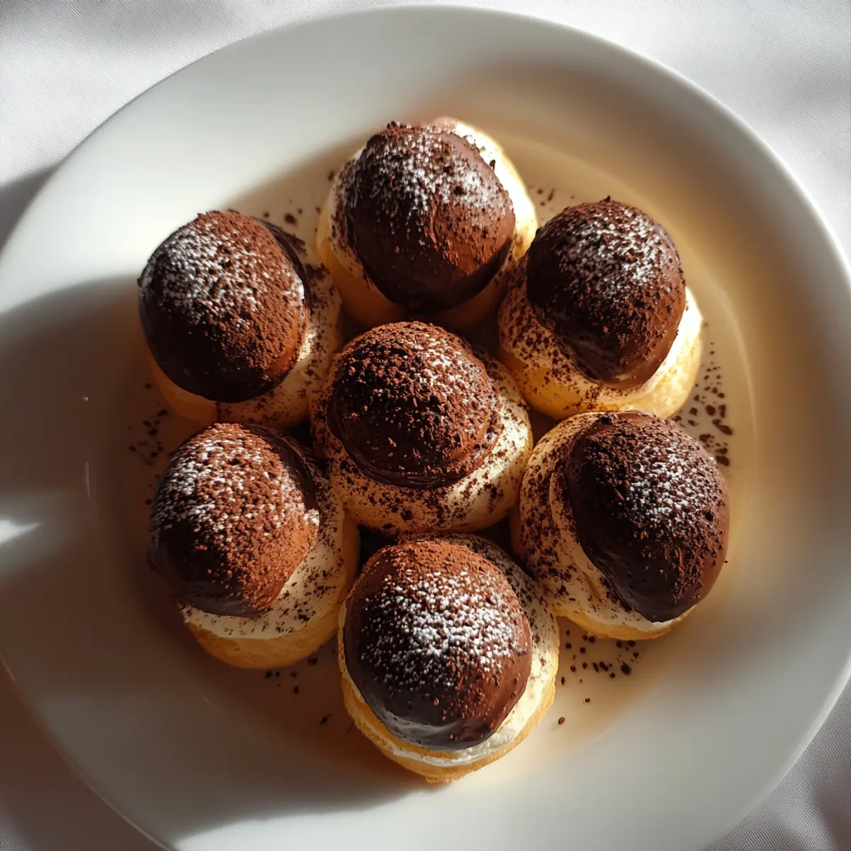 Chocolate Choux Pastry Buns
